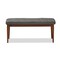 Baxton Studio Itami Dark Grey Upholstered Oak Finished Wood Dining Bench 157-9353 - alternate 3